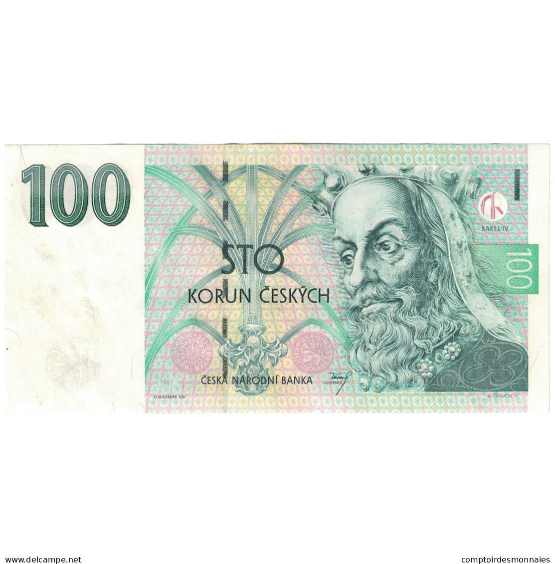 Billet, République Tchèque, 100 Korun, 1997, KM:18, TTB - República Checa