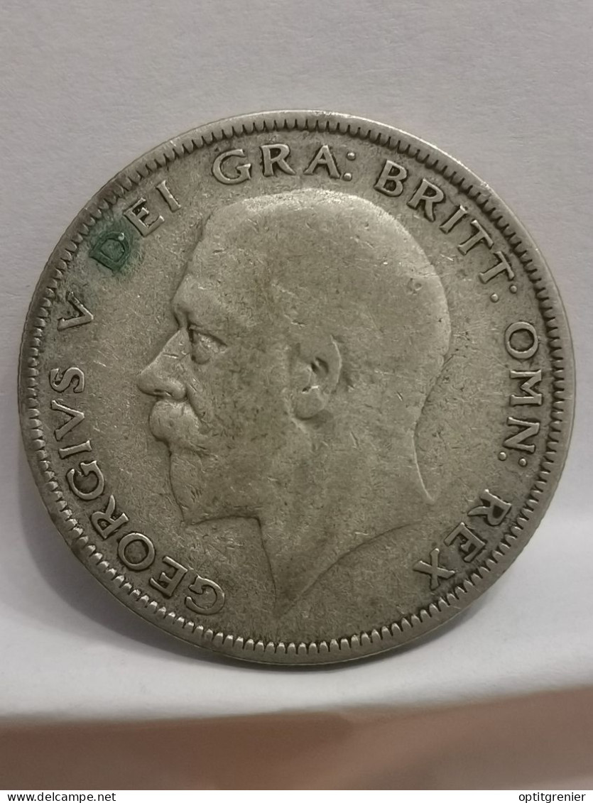 HALF CROWN  ARGENT 1928 GEORGE V ROYAUME UNI / UNITED KINGDOM SILVER - K. 1/2 Crown