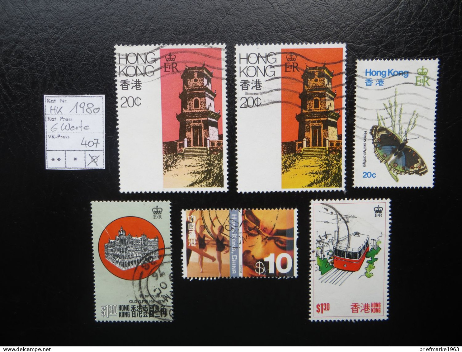 1980  " Schmetterling " 6 Werte Gestempelt   LOT 407 - Gebraucht