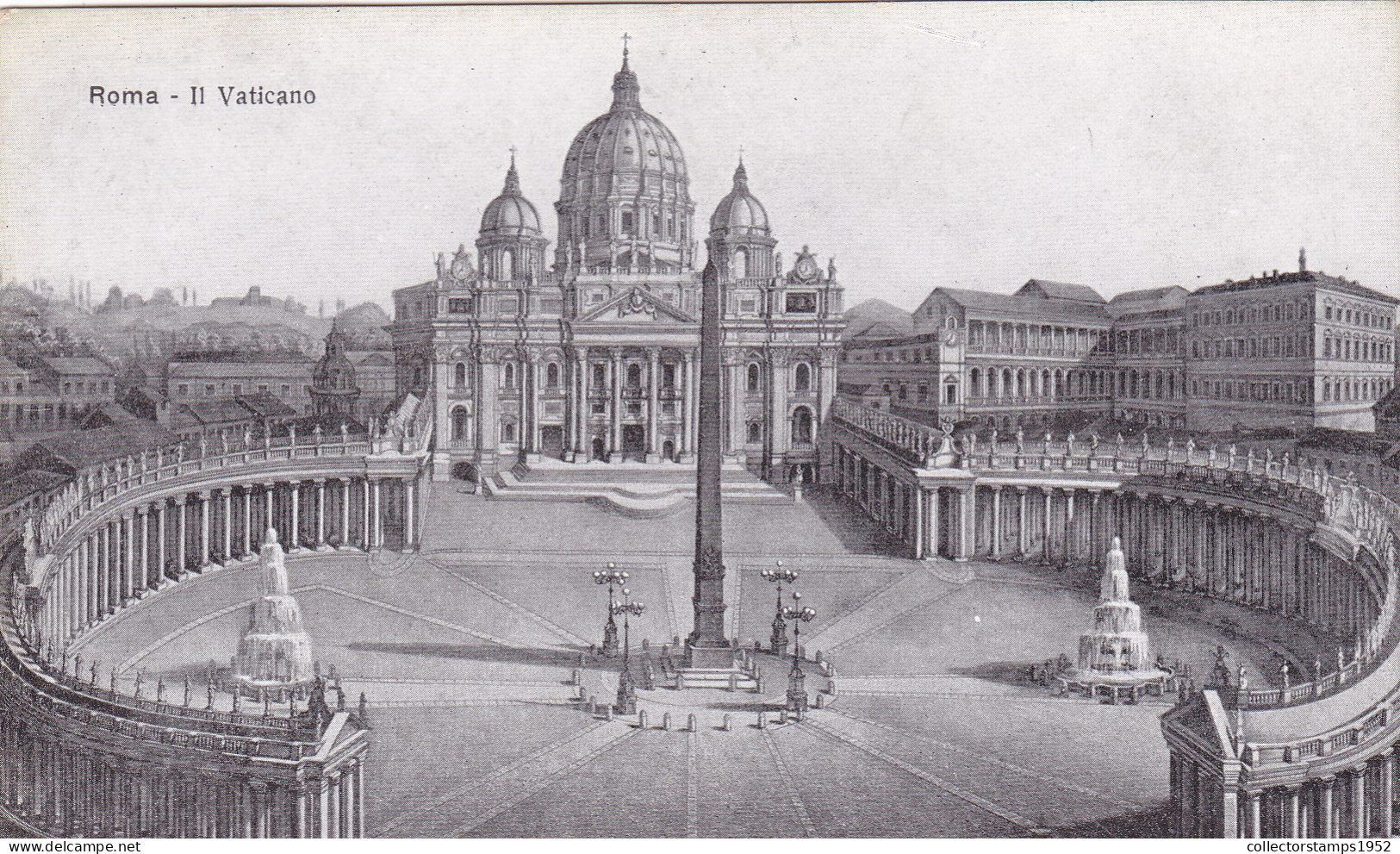 CPA - IL VATICANO, PANORAMA, THE CATHEDRAL, STATUES, BUILDINGS, ROME - ITALY - Multi-vues, Vues Panoramiques