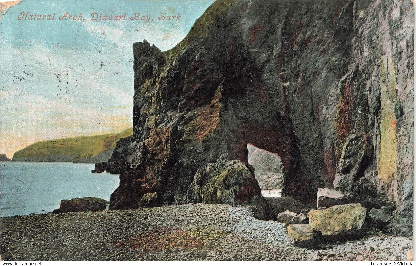 PHOTOGRAPHIE - Natural Arch - Dixeart Bay - Colorisé - Carte Postale Ancienne - Photographie