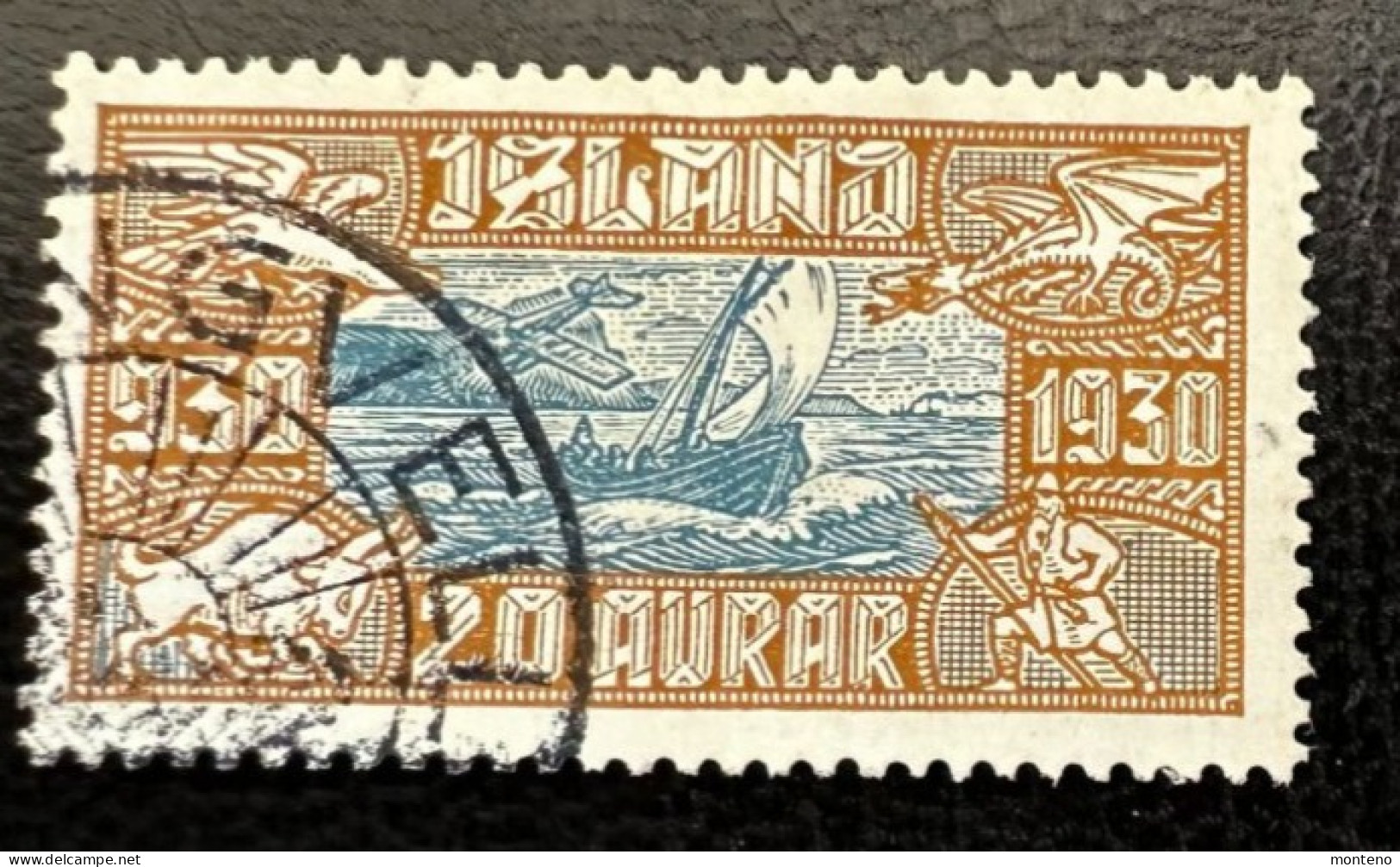 Islande 1930   Y Et T 3   Mi 140 - Airmail