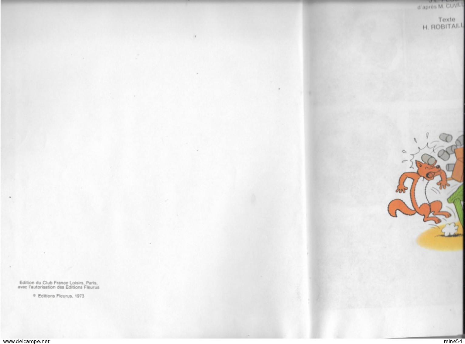 Sylvain Et Sylvette 1973 La Chasse Au Canard- Pesch-Robitaillie Edit.France Loisirs Avec L'autorisation Des Edit Fleurus - Sylvain Et Sylvette