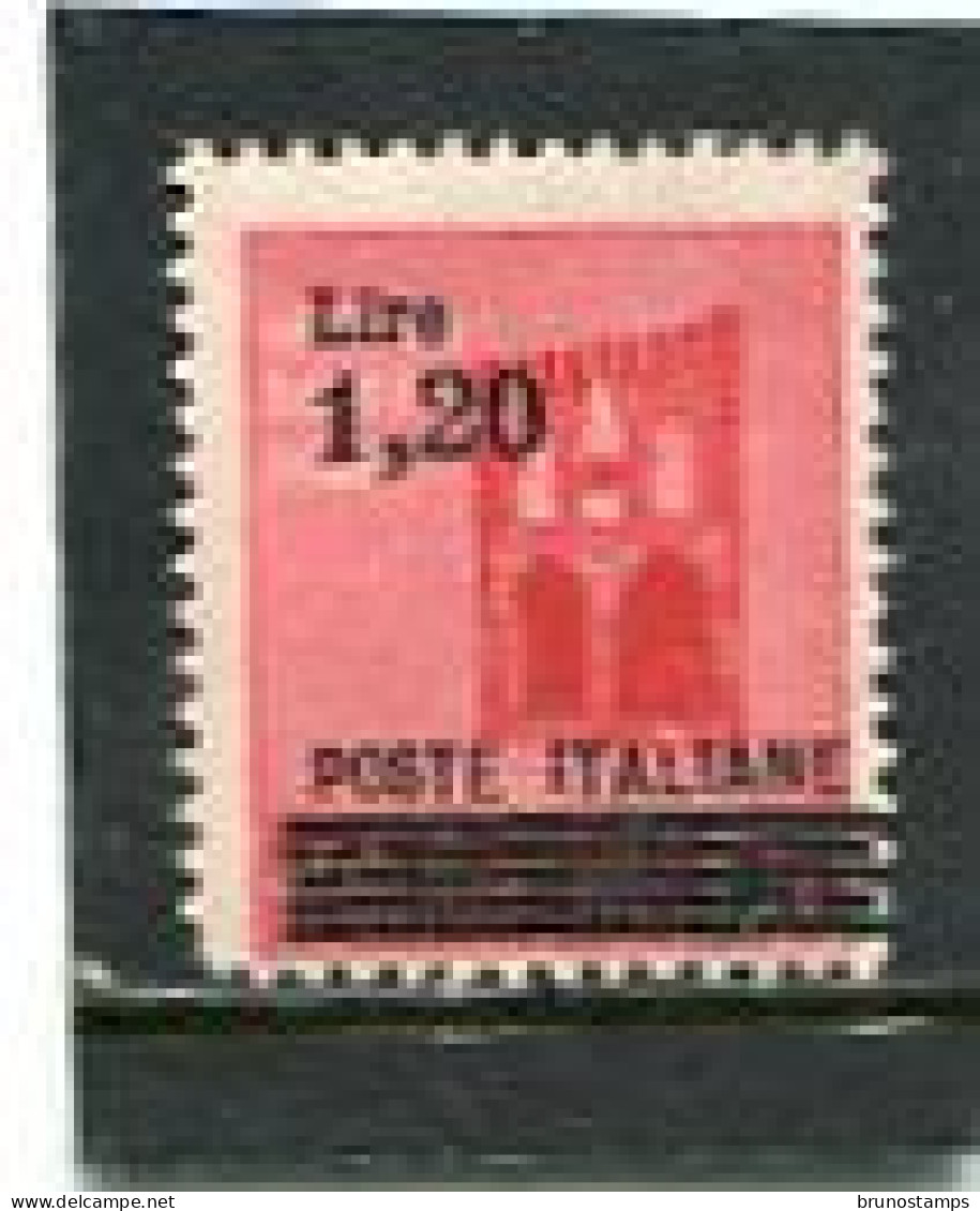 ITALIA - 1945  1.20c  On  20c  OVERPRINTED  MINT NH - Neufs