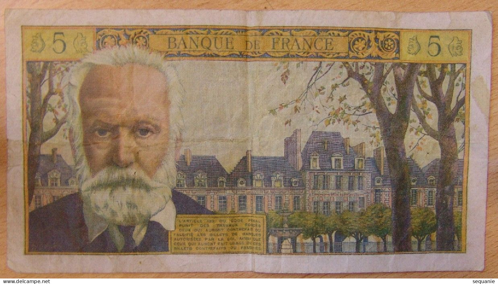 Billet France - 5 Nouveaux Francs Victor HUGO 6-5-1965 - 5 NF 1959-1965 ''Victor Hugo''