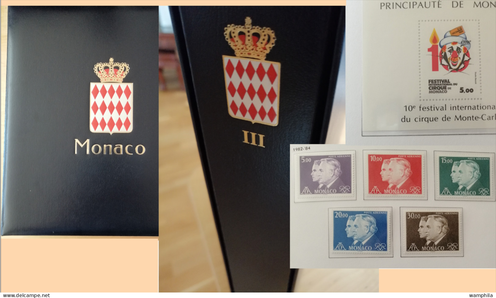 Monaco Une Collection En Album "DAVO" 1980/1987** Poste. P.A. Blocs, Préoblitérés, Taxe. Cote +1500€. - Collections, Lots & Séries