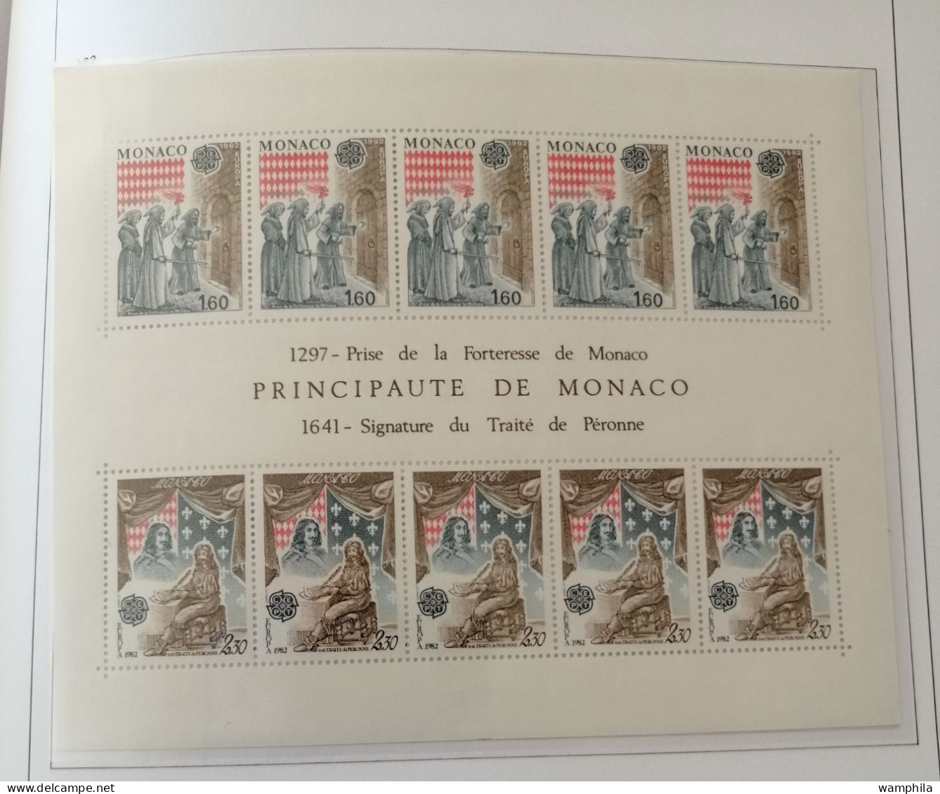 Monaco une collection en album "DAVO" 1980/1987** poste. P.A. blocs, préoblitérés, taxe. cote +1500€.