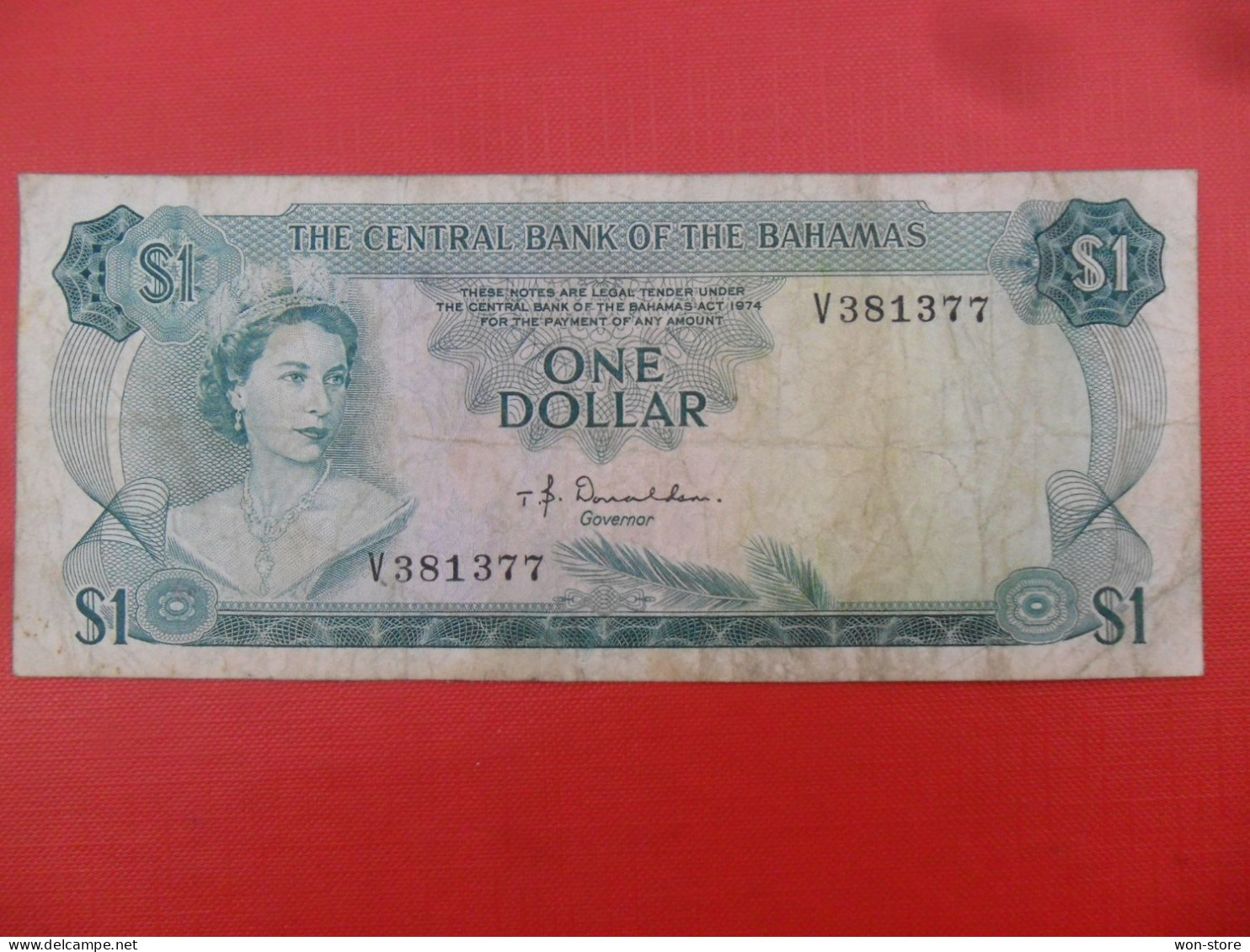 7770 - Bahamas 1 Dollar 1974 - Bahamas