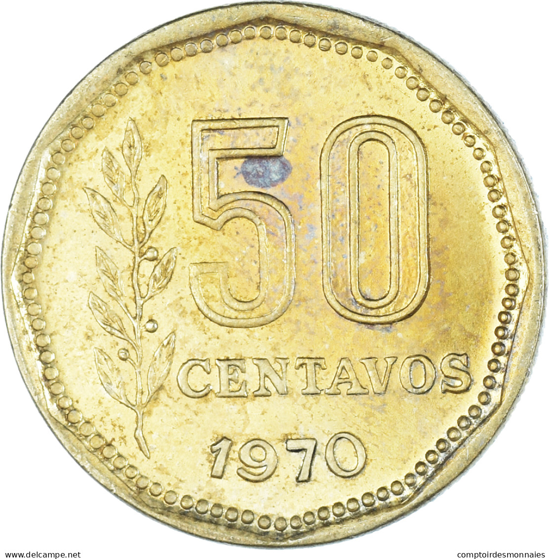 Monnaie, Argentine, 50 Centavos, 1970 - Argentine