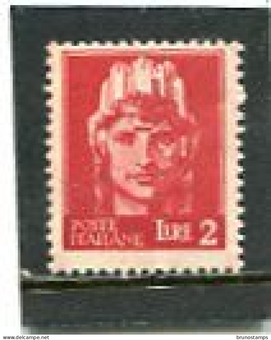 ITALIA - 1945  2 L  DEFINITIVE  WMK  MINT NH - Mint/hinged