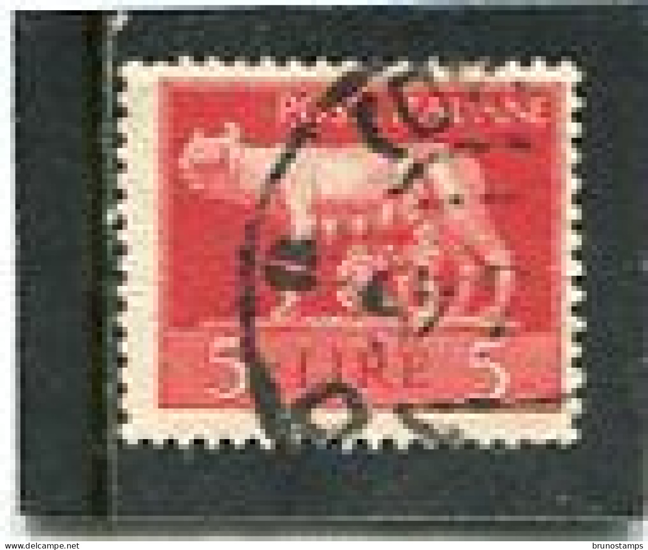 ITALIA - 1945  5 L  DEFINITIVE  WMK   FINE USED - Afgestempeld