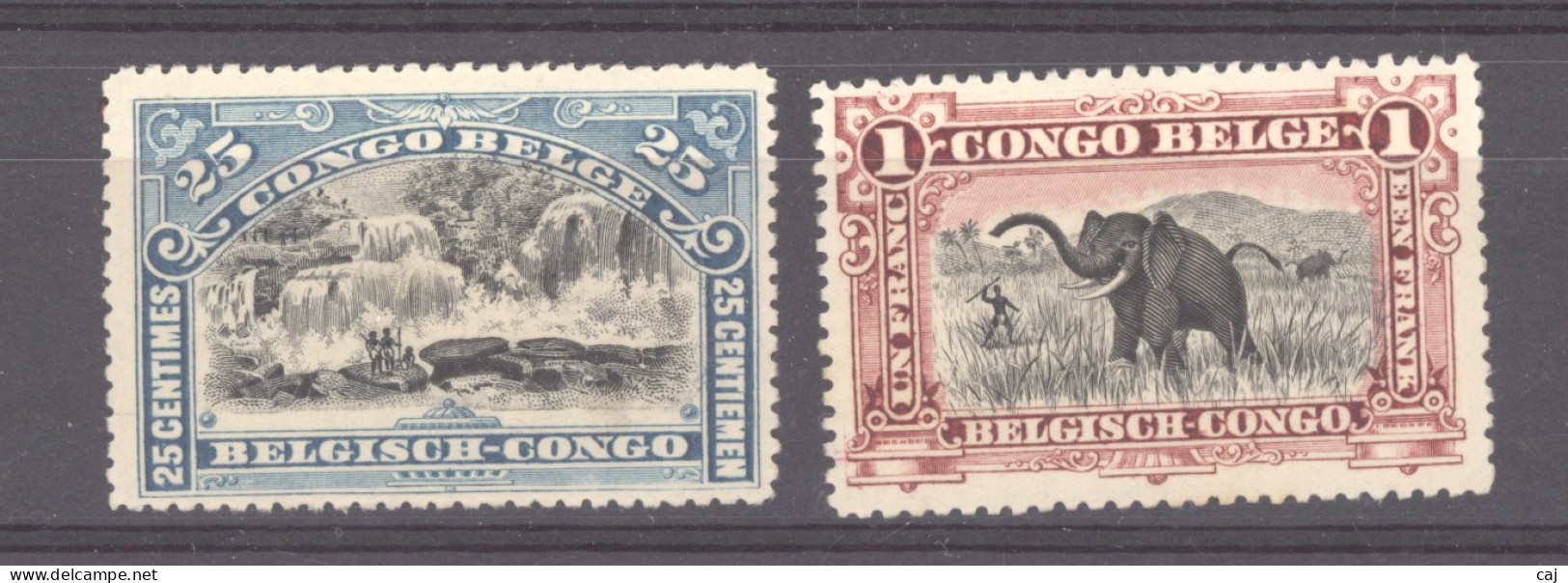 Congo Belge :  Yv  57 + 60  * - Unused Stamps
