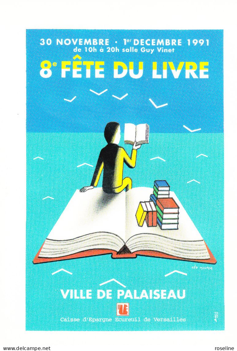 Illustration Léo KOUPER -  8ème  Fête Livre PALAISEAU - CPM 10,5x15 TBE 1991 Neuve - Kouper