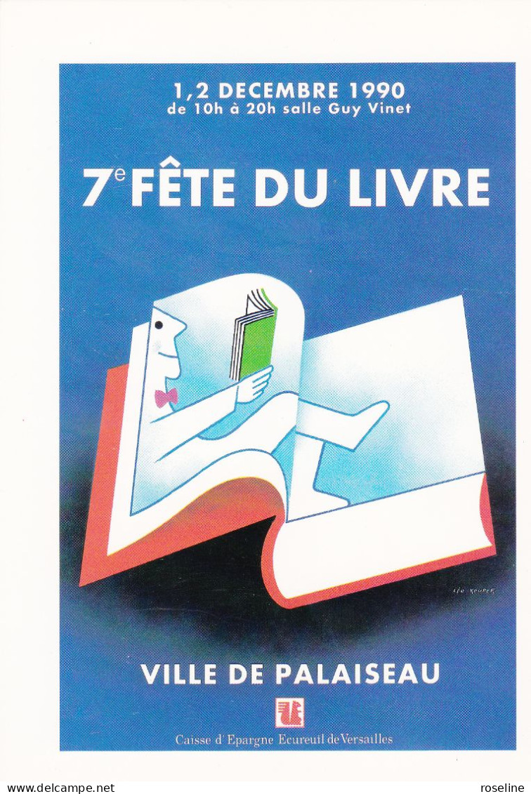 Illustration Léo KOUPER - 7ème Fête Livre PALAISEAU - CPM 10,5x15 TBE 1990 Neuve - Kouper