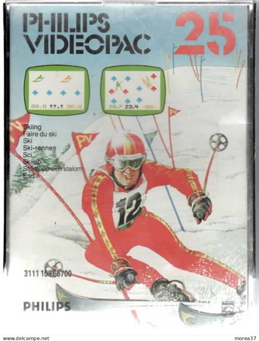 Jeu   VIDEOPAC   N°25   PHILIPS    (J1)  (Jeu De Ski ) - Philips Videopac