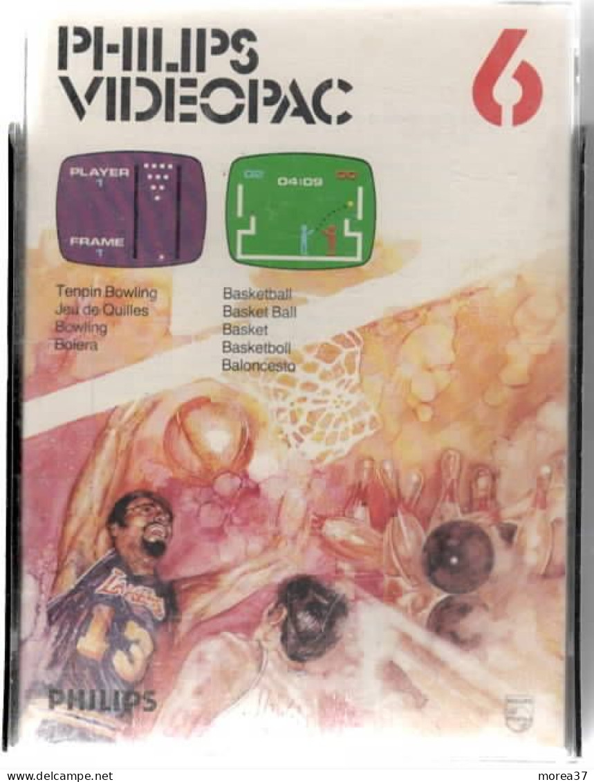 Jeu   VIDEOPAC   N°6  PHILIPS    (J1)  (Jeu De Basket Bowling ) - Philips Videopac