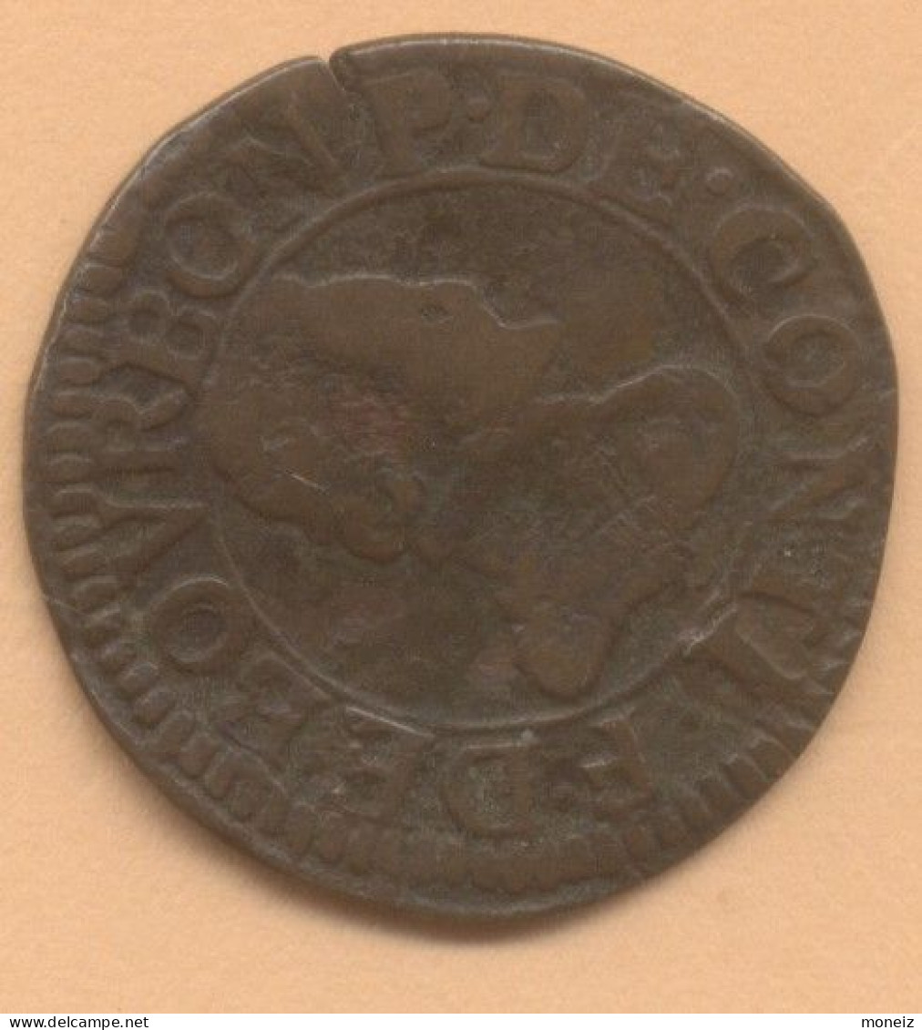 Double Tournois - François De Bourbon-Conti  SANS DATE 	1605-1614 - Ardennes