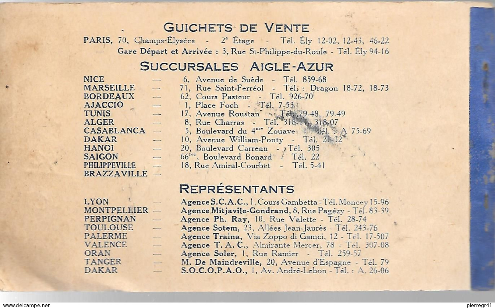 BILLET AVION-31/05/1950-Cie AIGLE-AZUR-PARIS-FORT LAMY-TCHAD-BE-RARE - Welt