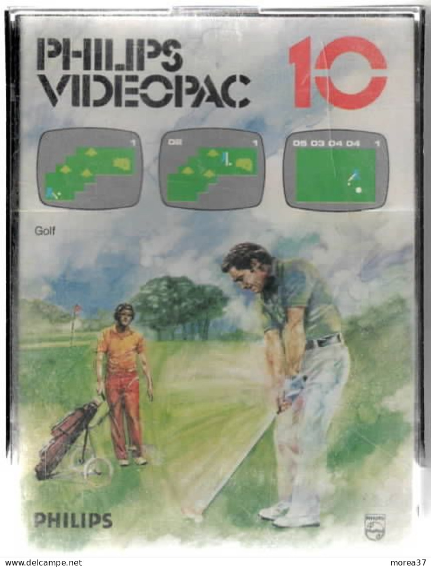 Jeu   VIDEOPAC   N°10  PHILIPS    (J1)  (Jeu De Golf ) - Philips Videopac