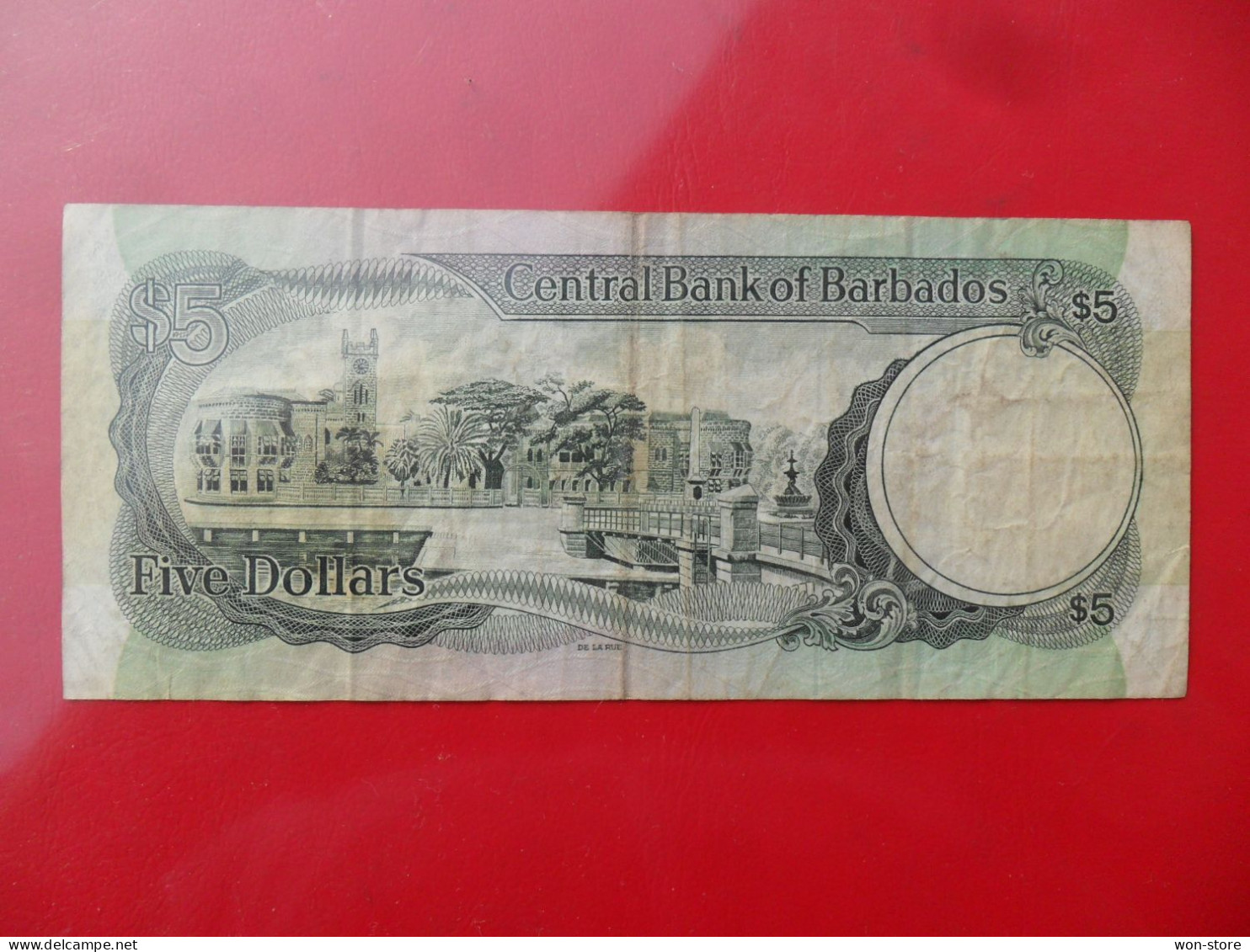 2995 - Barbados 5 Dollars 1986 - Barbados