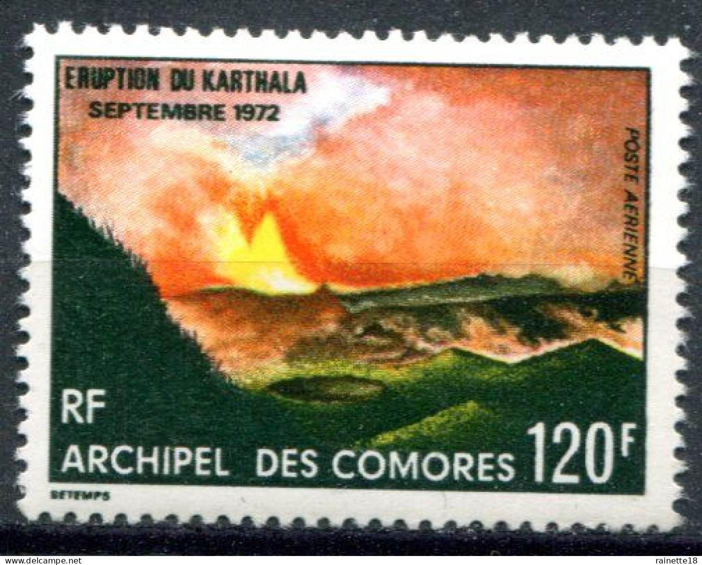 Archipel Des Comores         PA  54 **  Eruption Du Kalthala - Posta Aerea