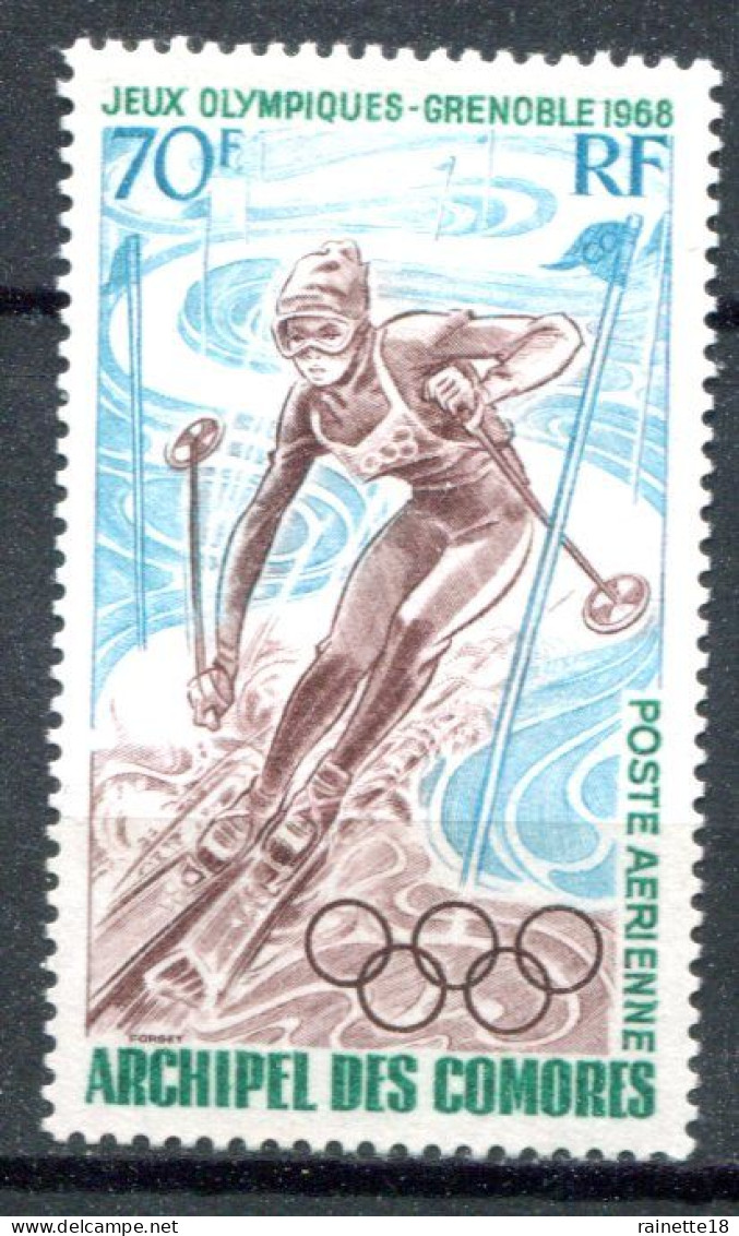 Archipel Des Comores          PA 22 ** J.O Grenoble 1968 - Poste Aérienne