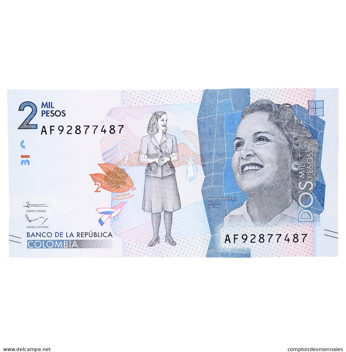 Billet, Colombie, 2000 Pesos, 2016, 2016-08-02, NEUF - Colombia