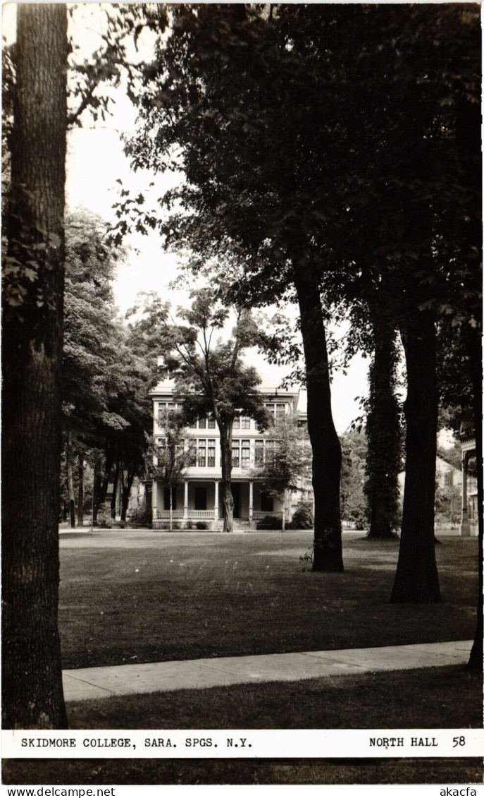 PC US, NY, SARA. SPGS. SKIDMORE COLLEGE, Vintage REAL PHOTO Postcard (b49524) - Saratoga Springs