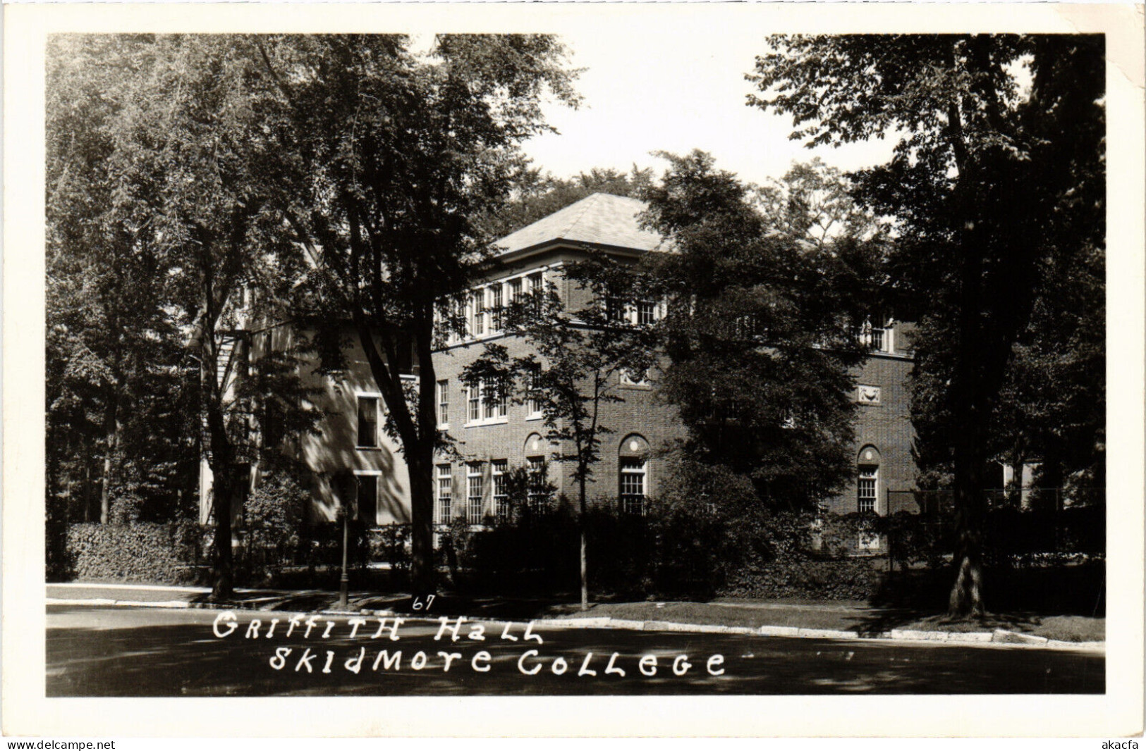 PC US, NY, SARATOGA SPRINGS, SKIDMORE COL, Vintage REAL PHOTO Postcard (b49538) - Saratoga Springs