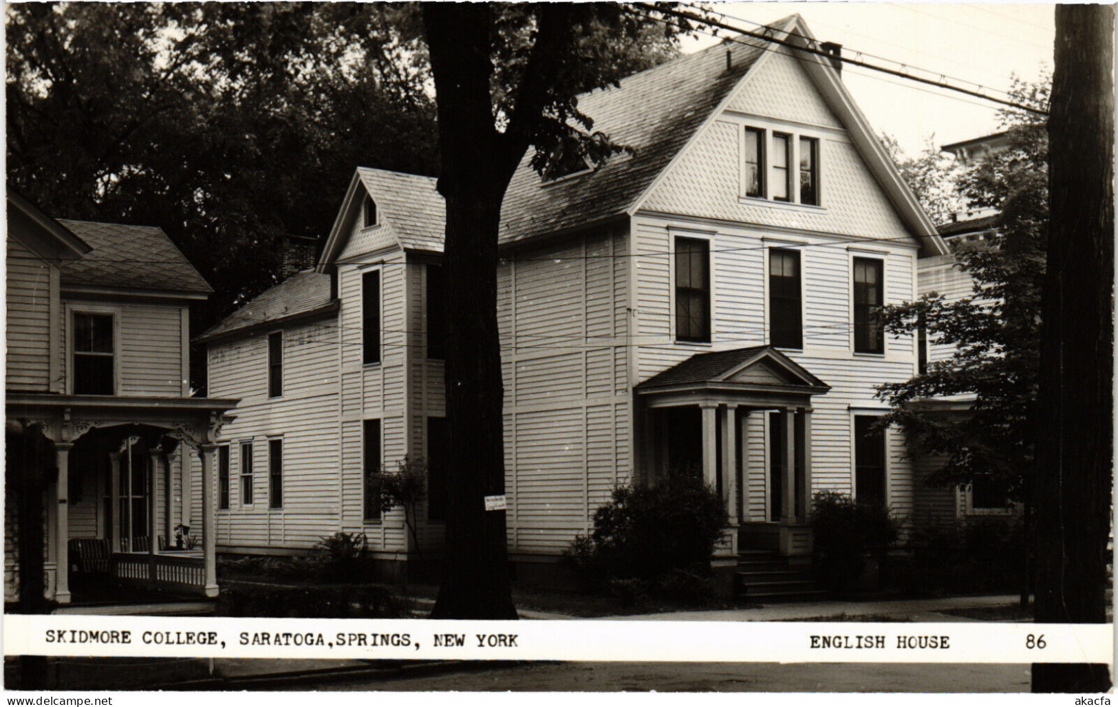 PC US, NY, SARATOGA SPRINGS, SKIDMORE COL, Vintage REAL PHOTO Postcard (b49542) - Saratoga Springs