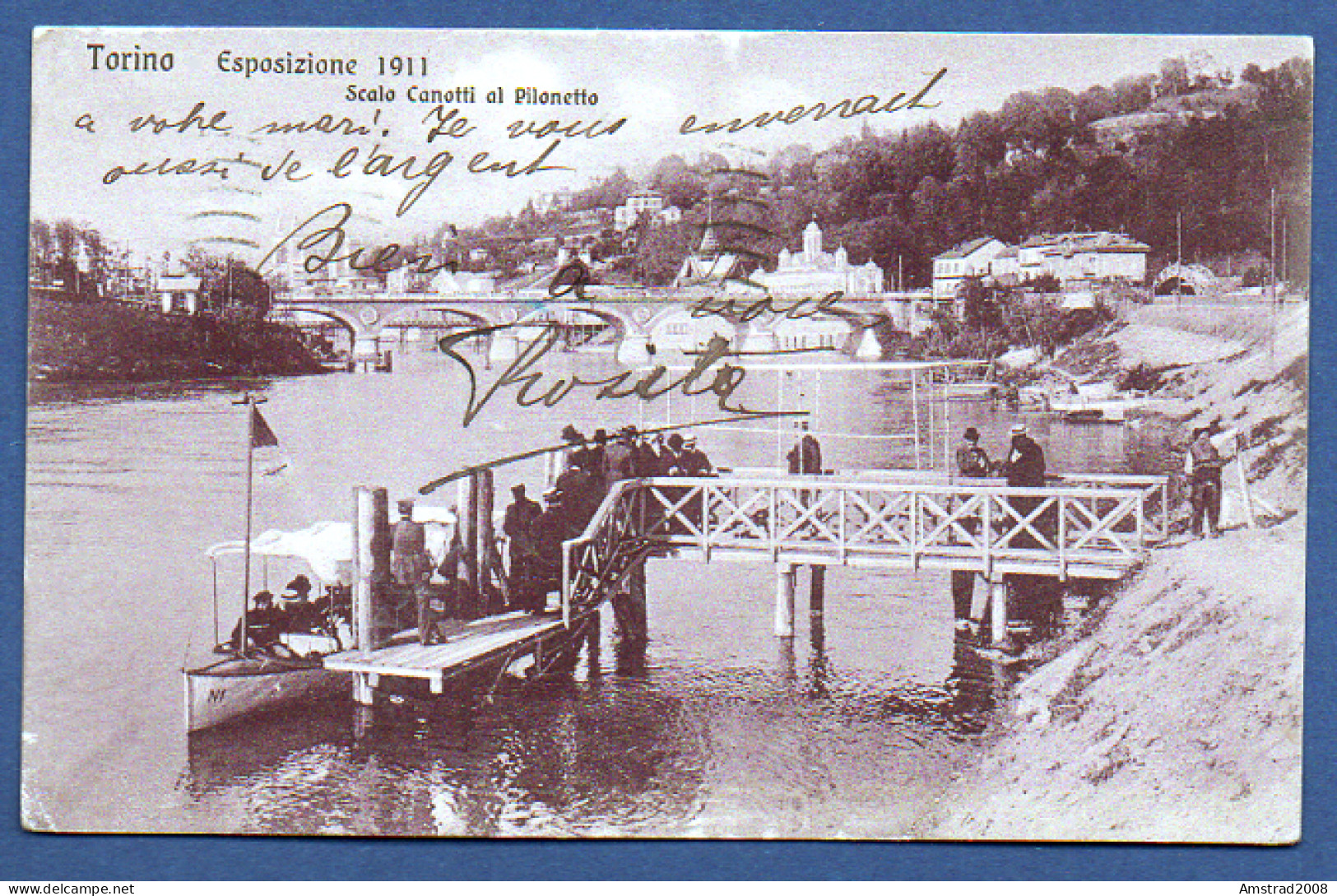 TORINO - ESPOSIZIONE 1911 - SCALO CANOTTI AL PILONETTO   - ITALIE - Mostre, Esposizioni