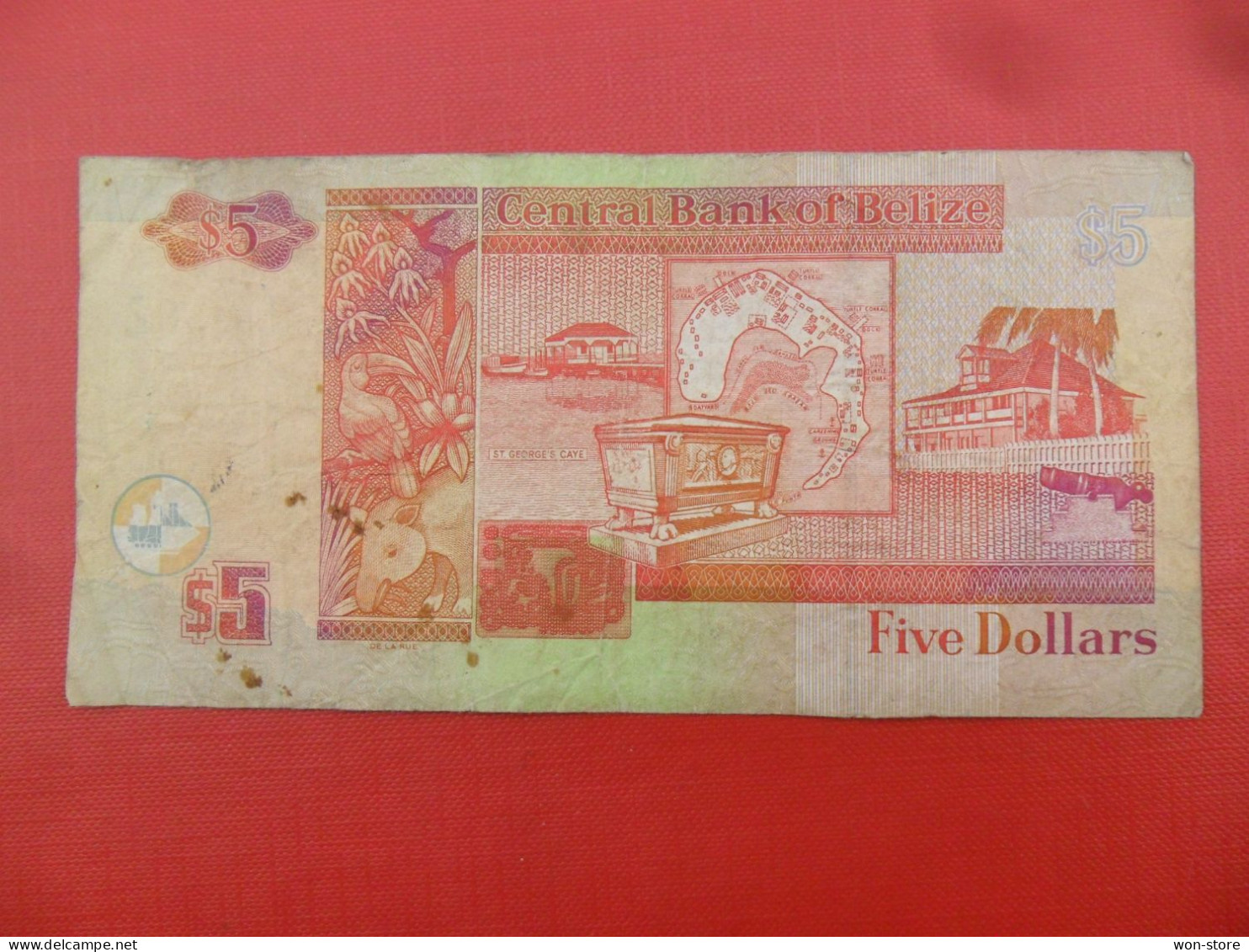 7776 - Belize 5 Dollars 2005 - Belice