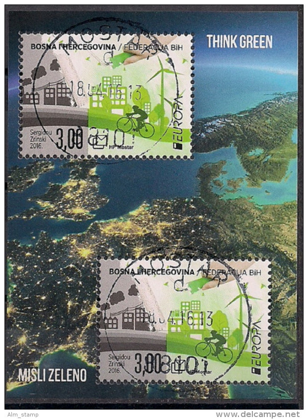 2016 Bosnien Kroatische Post MOSTAR Mi. Bl. 36 Used  Europa - 2016