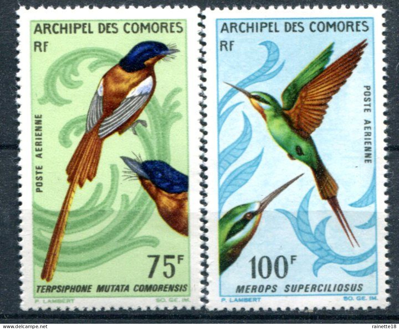 Archipel Des Comores       PA  20/21 **   Oiseaux - Poste Aérienne