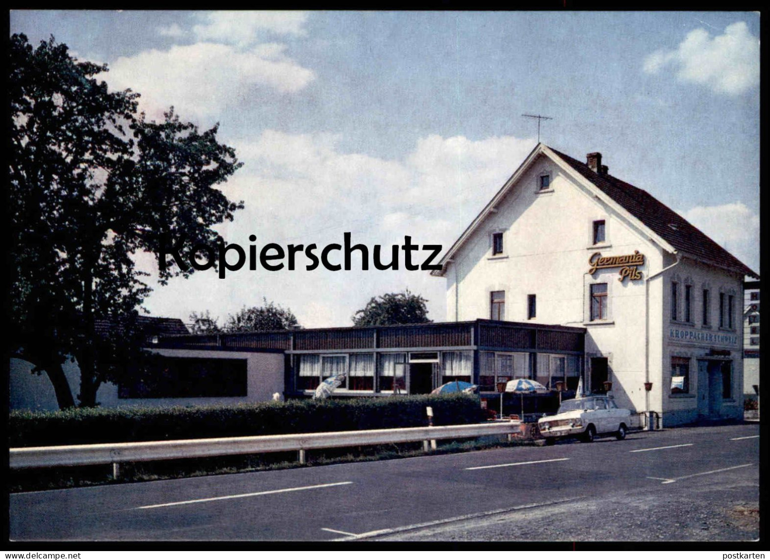 ÄLTERE POSTKARTE BRUCHERTSEIFEN GASTHOF KROPPACHER SCHWEIZ BESITZER E. WEEKE HAMM (SIEG) GERMANIA PILS BIER Postcard Cpa - Hamm