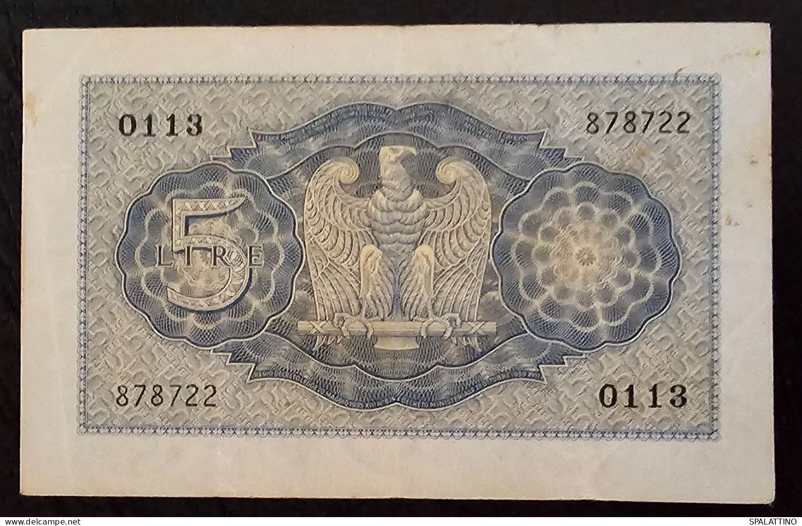 ITALY- 5 LIRE 1940. - Italië– 5 Lire