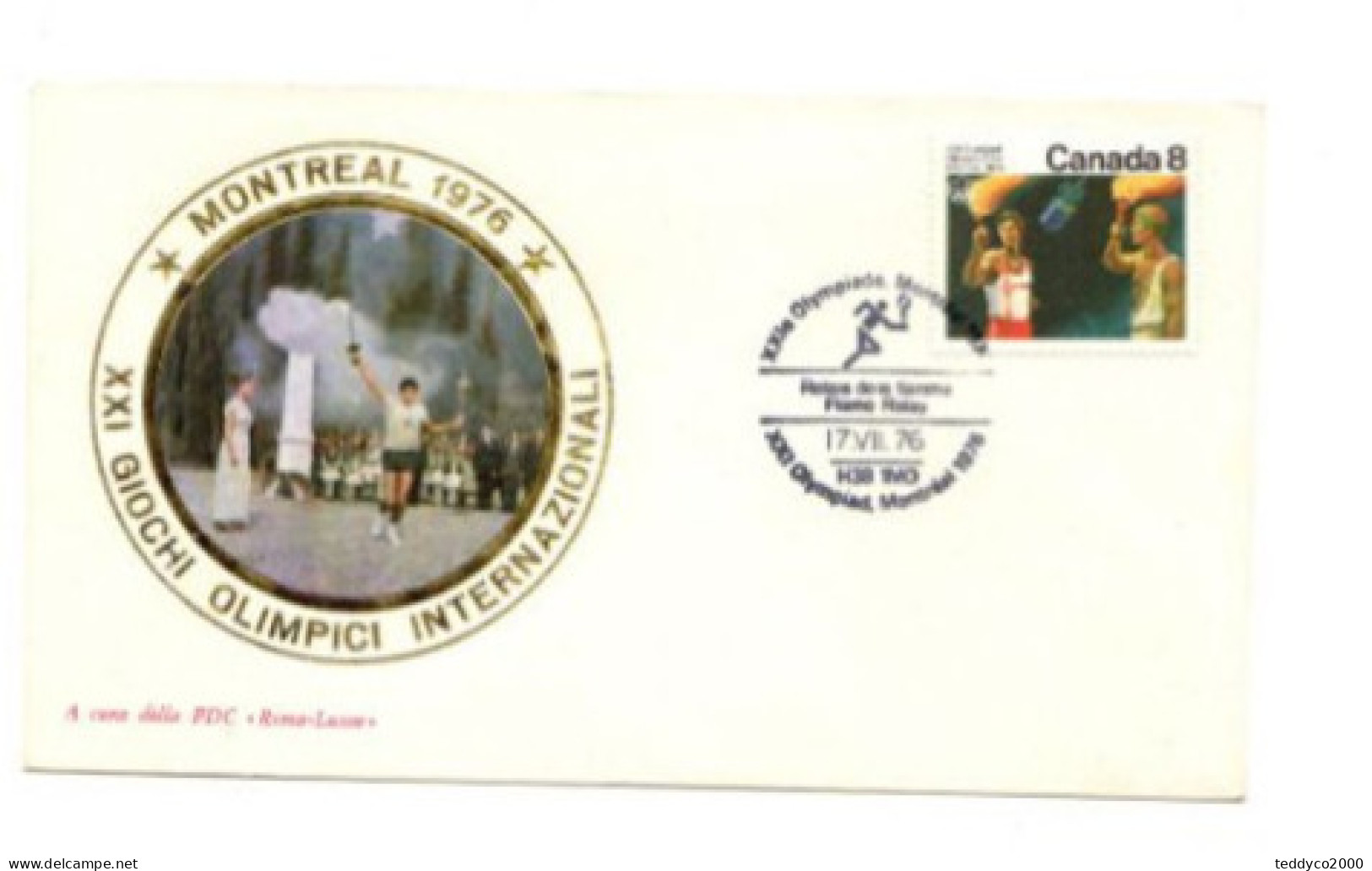 MONTREAL 1976 8 Cent FDC - 1971-1980