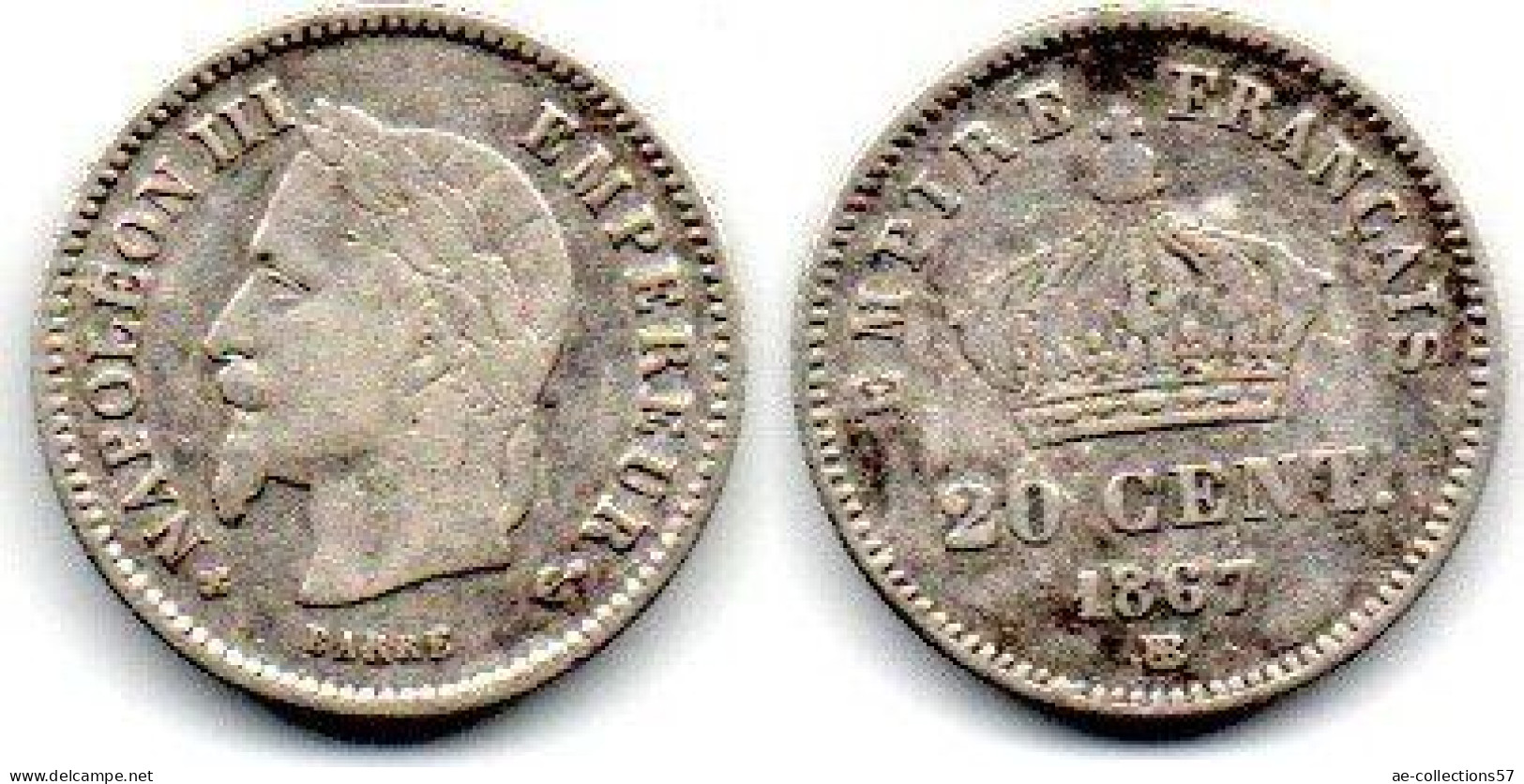 MA 27410  / 20 Centimes 1867 BB TB+ - 20 Centimes