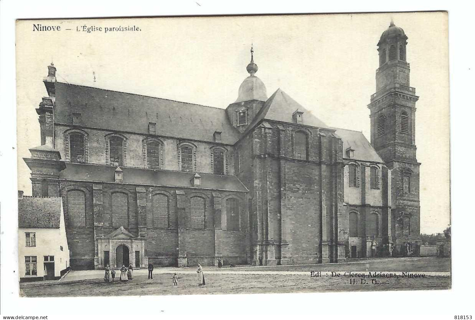 Ninove  -  L'Eglise Paroissiale  1906 - Ninove