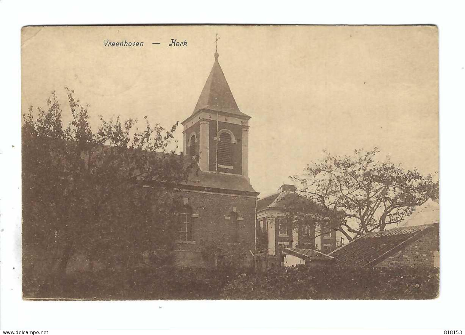 Vroenhoven  -  Kerk  Sterstempel  1929 - Riemst