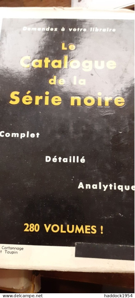 Pain Complet ! THOMAS BLACK Gallimard 1956 - Série Noire