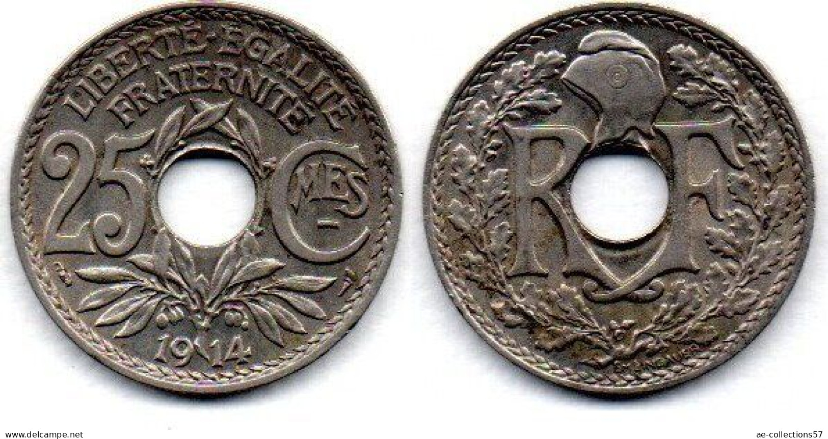 MA 27112  /  25 Centimes 1914 TTB+ - 25 Centimes