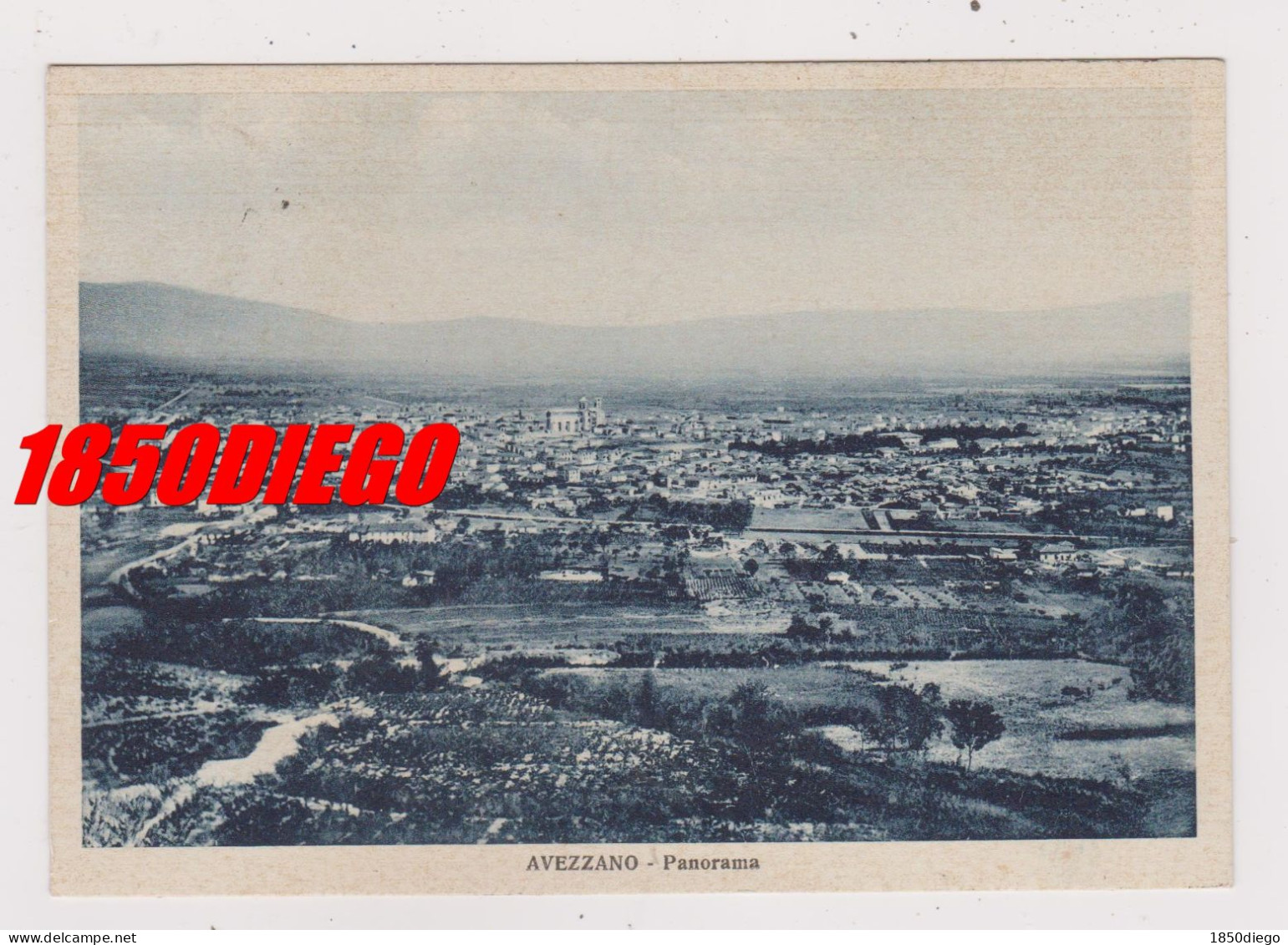 AVEZZANO - PANORAMA  F/GRANDE  VIAGGIATA  1938 - Avezzano