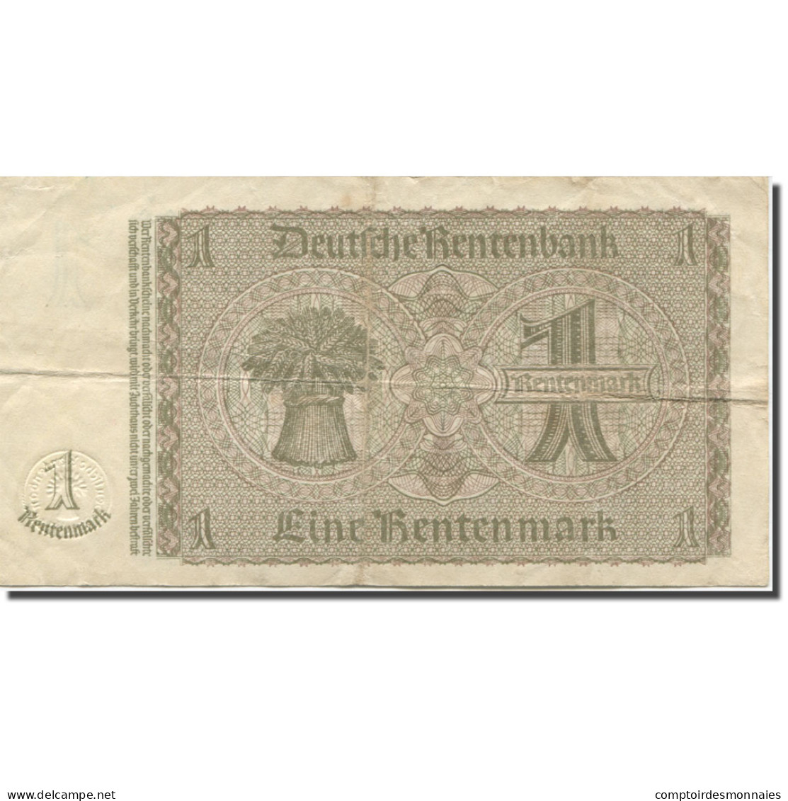 Billet, Allemagne, 1 Rentenmark, 1937, 1937-01-30, KM:173b, TB+ - 1 Rentenmark