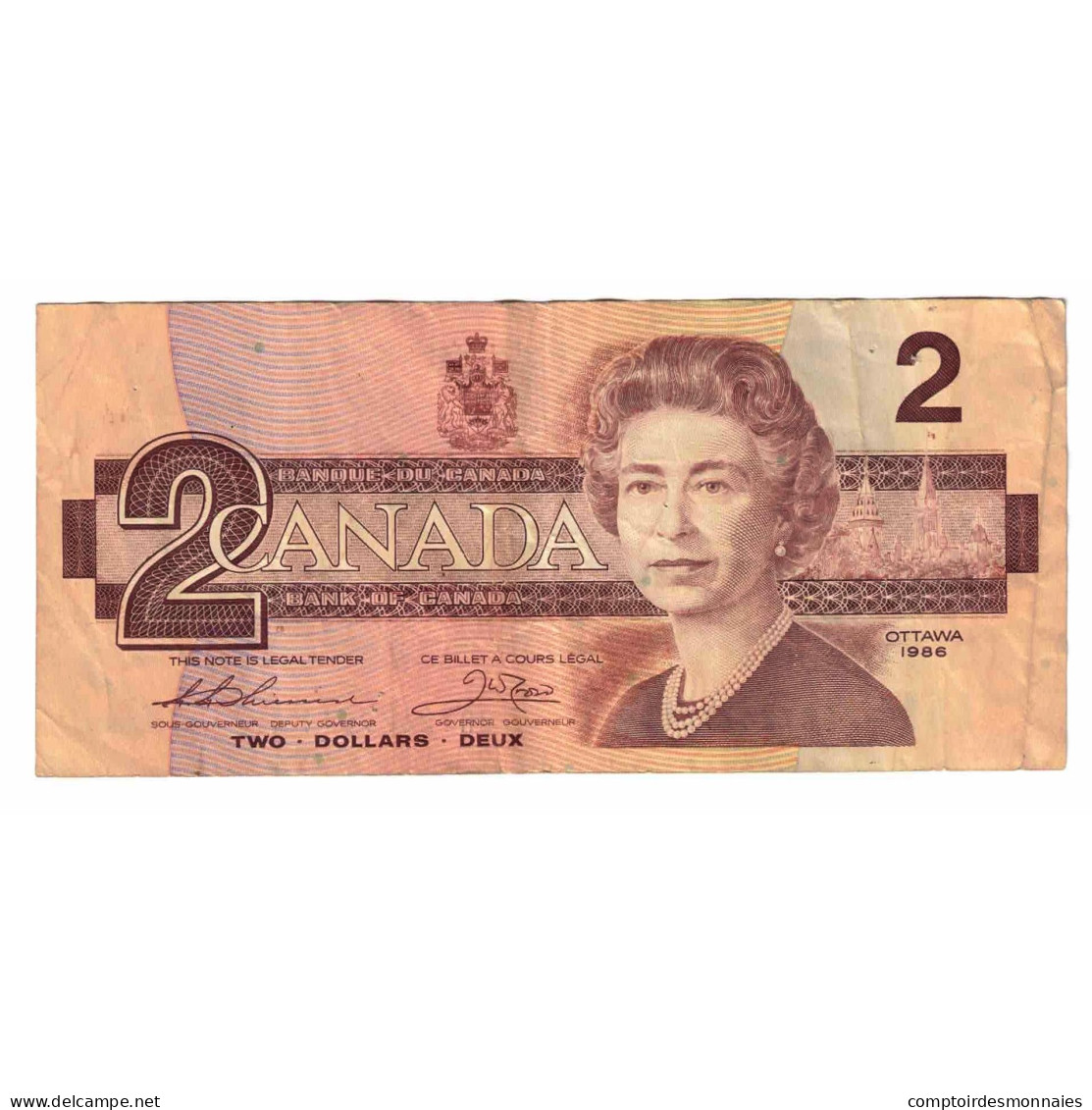 Billet, Canada, 2 Dollars, 1986, KM:94b, TB - Canada