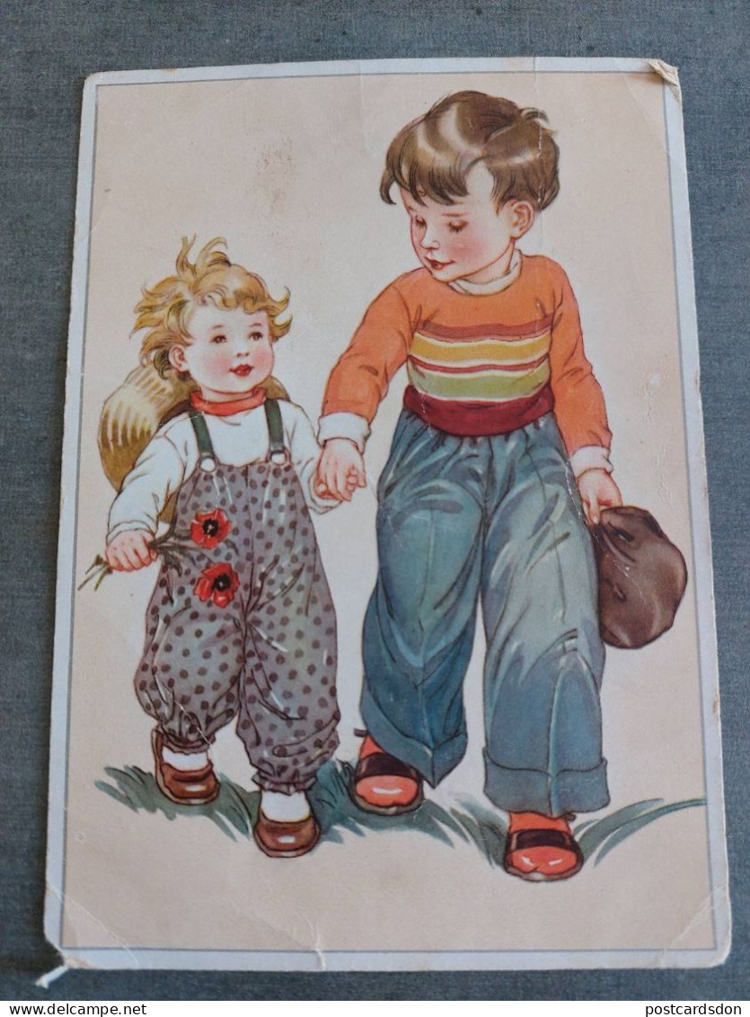 DDR Postcard - Humour - Little Girl And Boy - Lungers Hausen - Hausen, Lungers