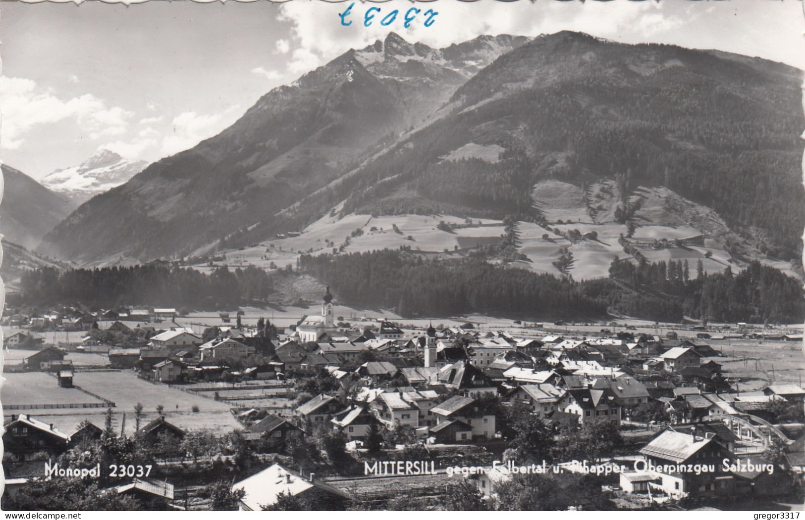 D5210) MITTERSILL - Oberpinzgau - Gegen Felbertal U. Pihapper - Häuser S/W ALT - Mittersill