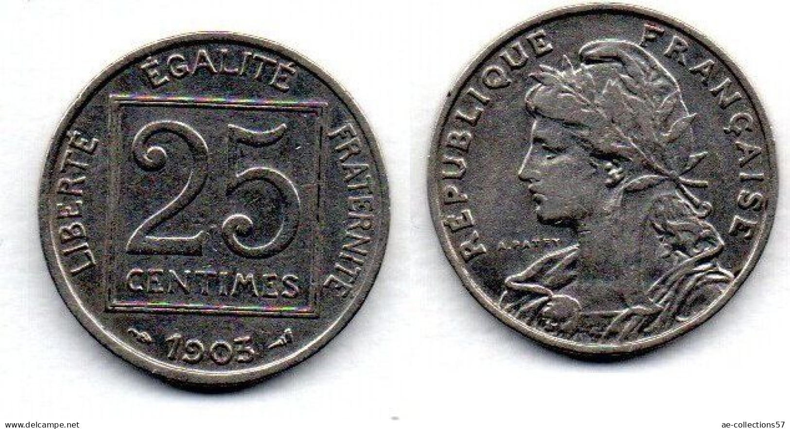 MA 26795  / 25 Centimes 1903 TB+ - 25 Centimes