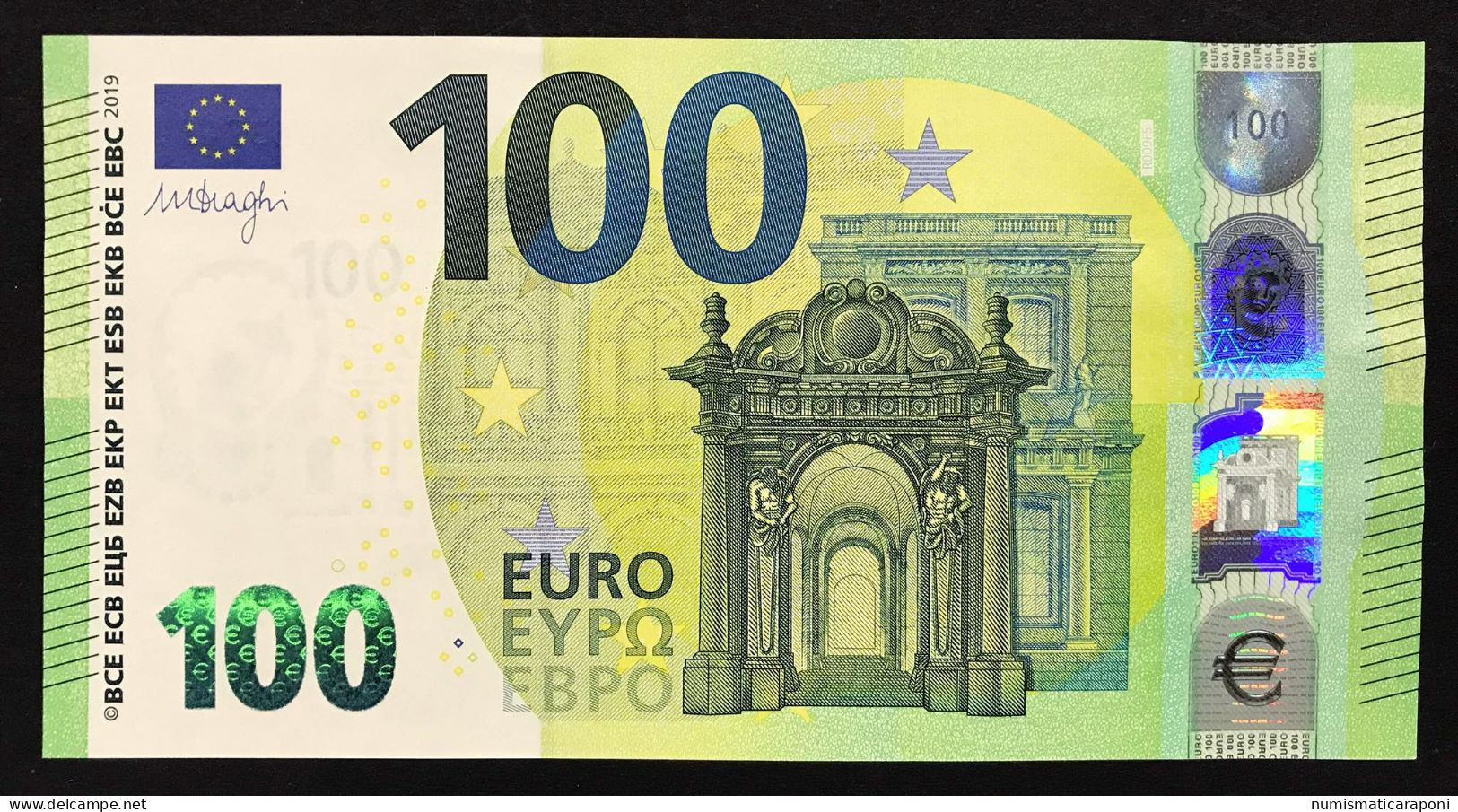 100 € Germania Germany Mario Draghi RB R009F5 A.unc Cod €.039 Solo Bonifico Only Bank Transfert To Pay - 100 Euro