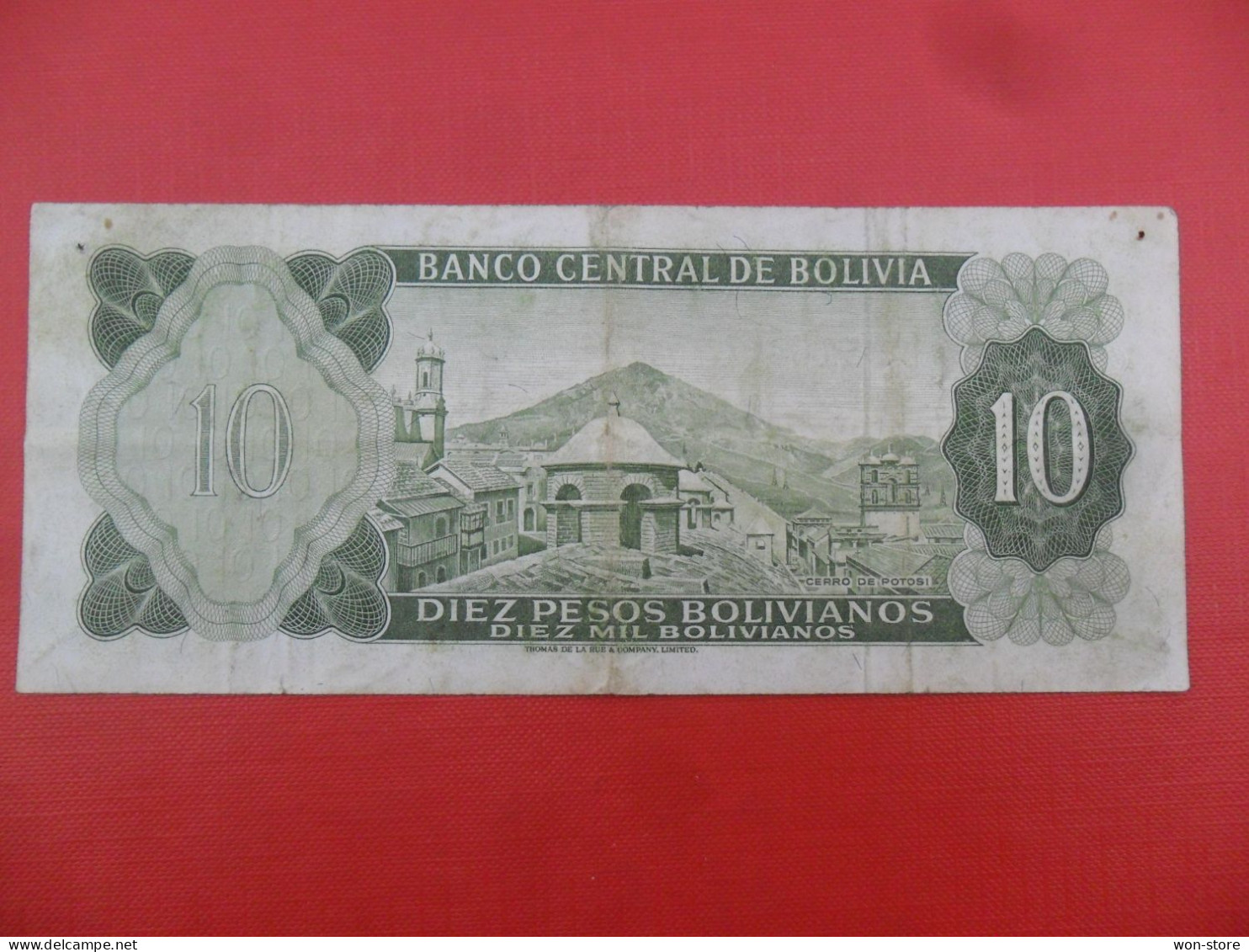 9351 - Bolivia 10 Pesos Bolivianos 1962 - Bolivie